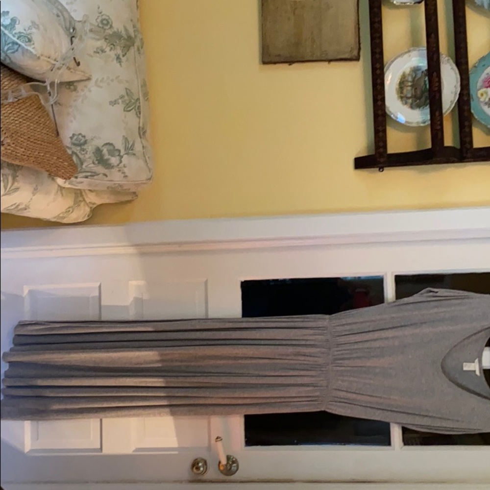 H&M Gray Tshirt Dress long maxi boho style